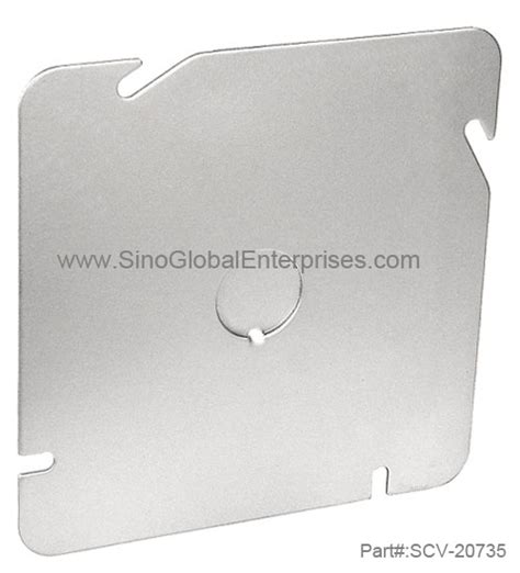 flat junction box cover|junction box cover with knockout.